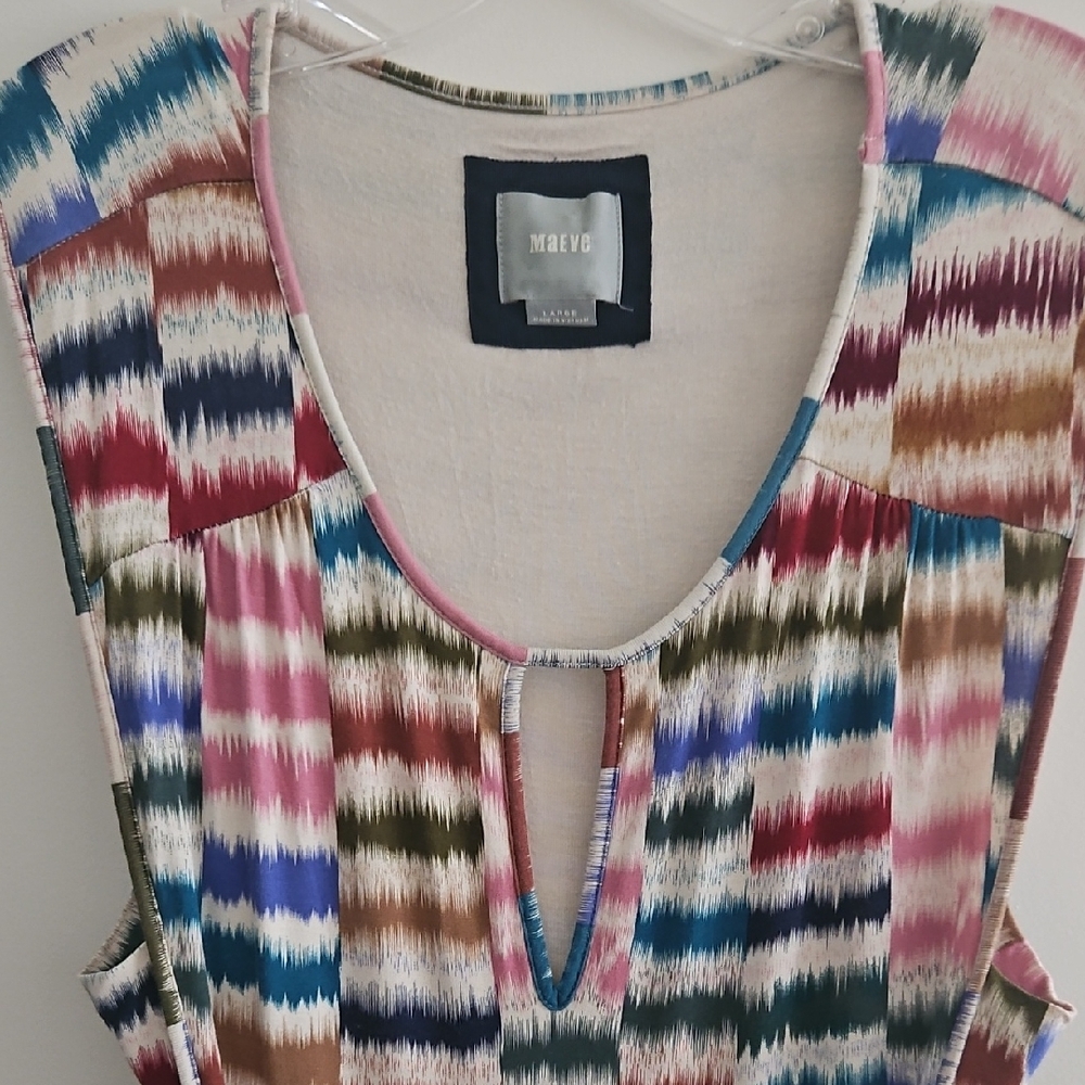 Maeve Multicolor Striped Midi Dress